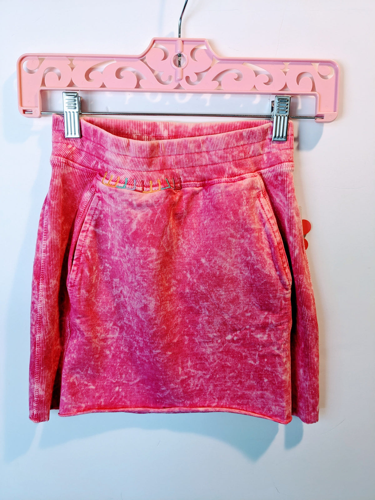 Jr. Knit Terry Raw Edge Skirt
