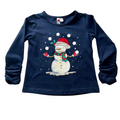 Girl L/S Christmas Applique T-Shirt