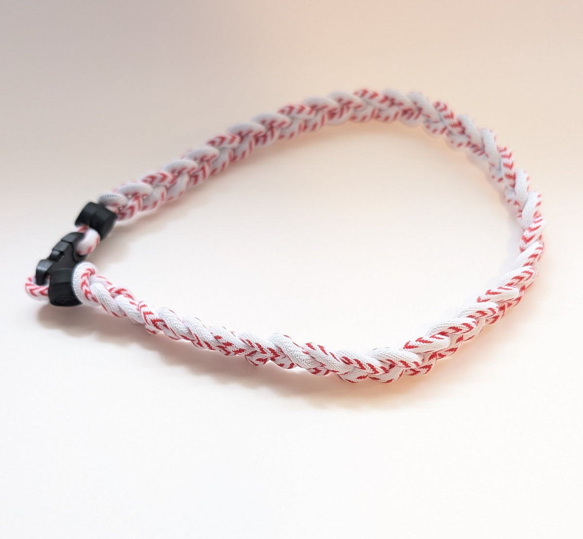 3 Rope Braided Tornado Titanium Sport Baseball 18" Necklace