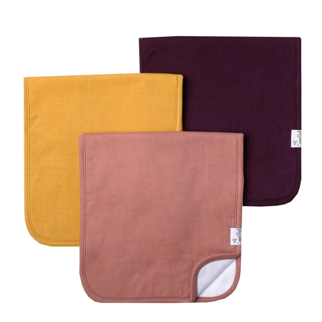 Copper Pearl Burps Solids & Stripes