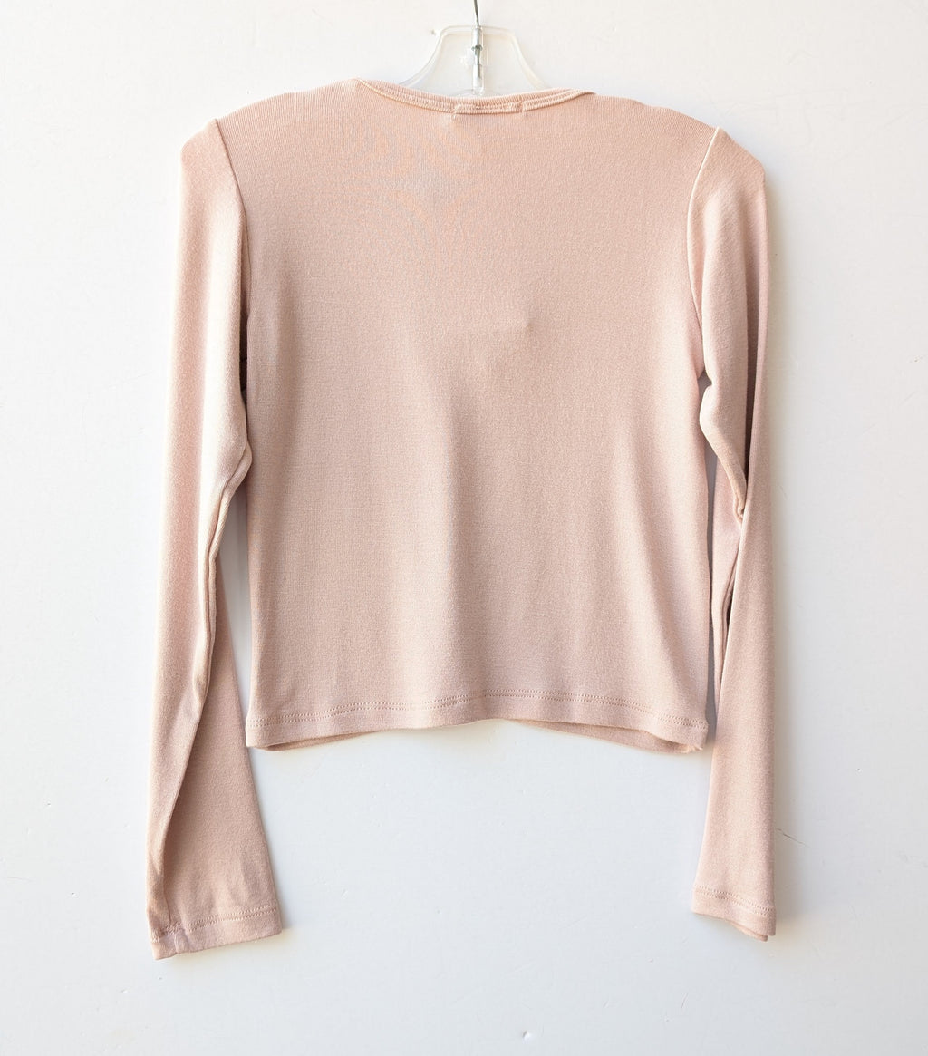 Tween & Junior Knit, Square Neck L/S Top