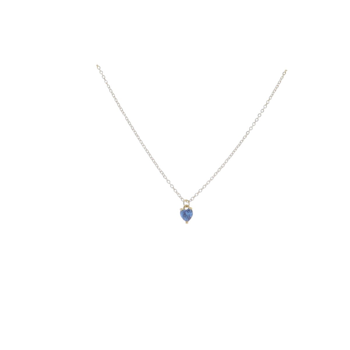 16" 18K Gold Plated Birthstone Necklace