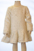 Girl Beaded Sweater Dress