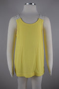 Girl's Crochet Ribbed Tank Top