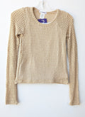 Tween & Junior L/S Loose Weave Fashion Top