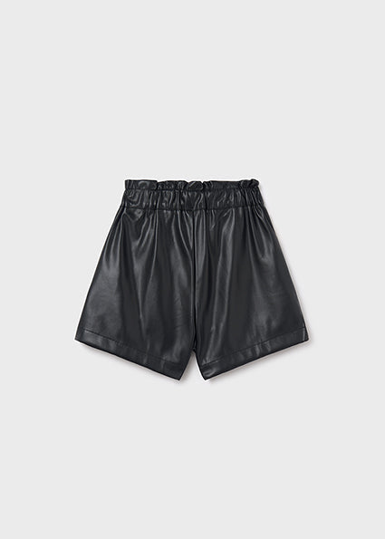 Junior Faux Leather Dressy Shorts