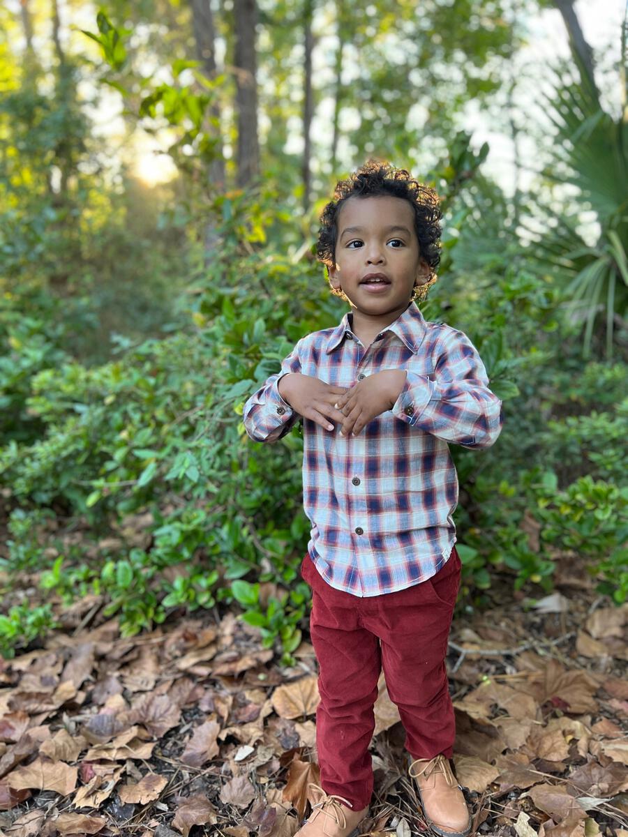 Boy  L/S Woven Collared Shirt