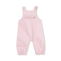 Yoke Ruffle Corduroy Overalls