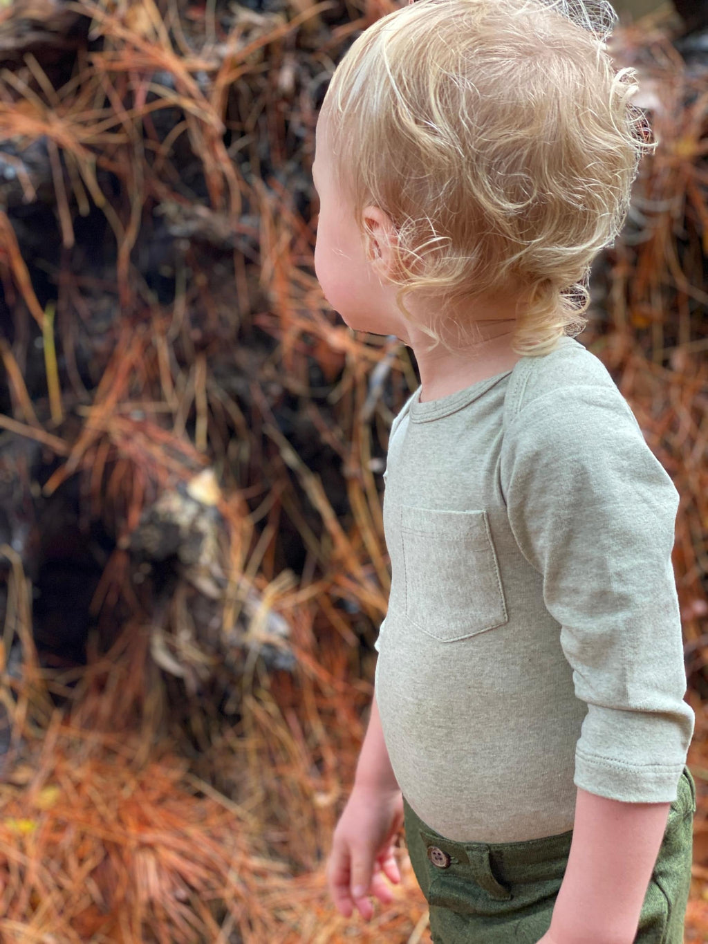 Long Sleeve Solid Onesie