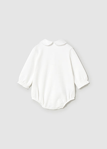 Baby Girl Basic Collard Bodysuit